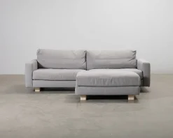 Adea Rest 3-sits soffa med fotpall grå