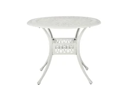 Ancona trädgårdsbord ø 90 cm vit