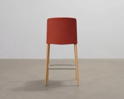 Arper Mixu barstol röd / brun