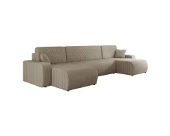 Barile 4-sits bäddsoffa med divan beige