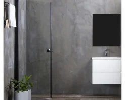 Bathlife Mångsidig duschdörr 45° svart
