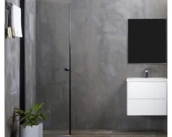 Bathlife Mångsidig duschdörr 45° svart