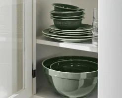 Broste Copenhagen Taverna tallrik ø 13,5 cm grön, set om 4
