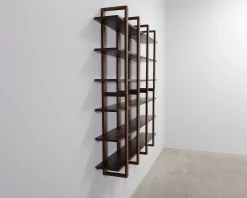 Burrow Index vägghylla 4-delad brun