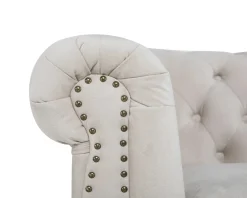 Chesterfield Deluxe 2-sits soffa beige