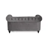 Chesterfield Lyx 2-sits grå