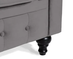 Chesterfield Lyx 2-sits grå