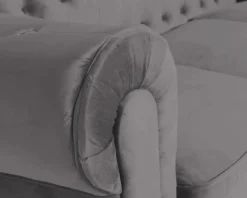Chesterfield Lyx 3-sits soffa grå