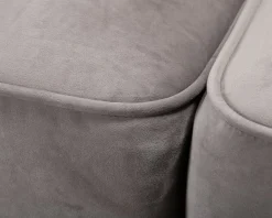 Chesterfield Lyx 2-sits soffa i sammet grå
