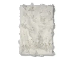 Classic Collection Pläd Rope filt 130 x 170 cm vit