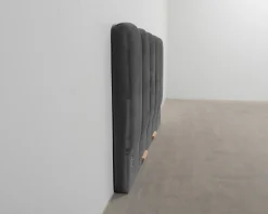 Cleaton sänggavel 200 cm grå