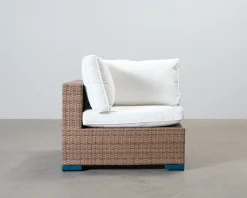 Comfort Garden Bahamas utomhus hörnmodul brun / vit