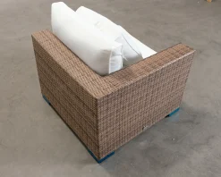 Comfort Garden Bahamas utomhus hörnmodul brun / vit