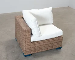Comfort Garden Bahamas utomhus hörnmodul brun / vit