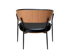 Dan-Form Crib loungestol svart / ek