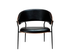 Dan-Form Crib loungestol svart / ek