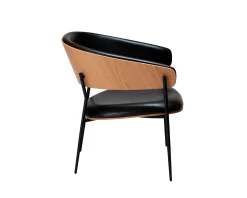 Dan-Form Crib loungestol svart / ek