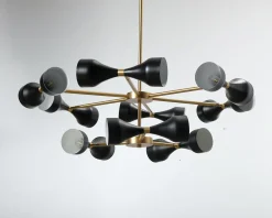 Eichholtz Cordero pendellampa svart / guld