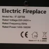 Elektrisk kamin svart
