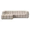 Elise 4-sits soffa med divan beige