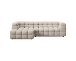 Elise 4-sits soffa med divan beige