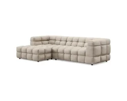Elise 4-sits soffa med divan beige