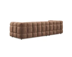 Elise 4-sits soffa med divan brun
