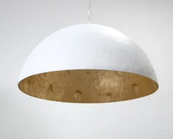 Faro Magma pendellampa vit / gul