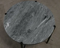 FeelDesign Bistro soffbord ø 44 cm grå marmor