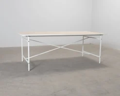 FeelDesign Cliff matbord 200 cm vit / ek
