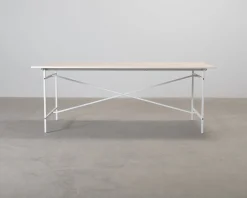 FeelDesign Cliff matbord 200 cm vit / ek