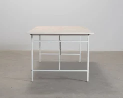 FeelDesign Cliff matbord 200 cm vit / ek