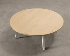 FeelDesign Freddy soffbord ø 115 cm oak / vit