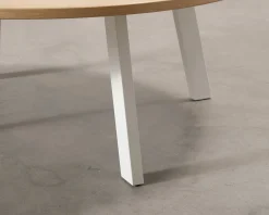 FeelDesign Freddy soffbord ø 115 cm oak / vit