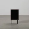 FeelDesign Straight nattduksbord svart / mörkbrun