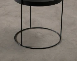 FeelDesign Zet sidobord ø 40 cm svart