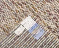 Finarte Nirvana ullmatta 160 x 230 cm koppar / beige