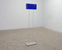 Fontana Arte Duplex Carlo Tamborini golvlampa blå
