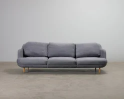 Fritz Hansen Lune 3-sits soffa blå / grå