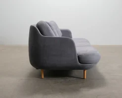 Fritz Hansen Lune 3-sits soffa blå / grå