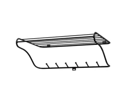 Hat Rack vägghylla svart