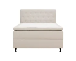Hvila Plus säng med förväring 140 cm beige
