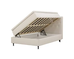 Hvila Plus säng med förväring 140 cm beige