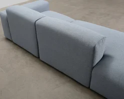 ikimakee Kamu 3-sits soffa med öppet avslut blå