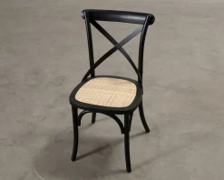 Kalb matstol svart, set om 2
