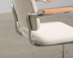 Knoll Cesca stol med armstöd ljusbeige / bök