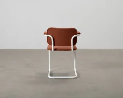 Knoll Cesca stol med armstöd terrakotta / vit