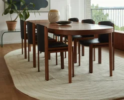 Layered Circular ullmatta 180 x 270 cm Bone White