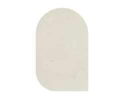 Layered Circular ullmatta 180 x 270 cm Bone White