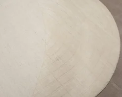 Layered Circular ullmatta 180 x 270 cm Bone White
